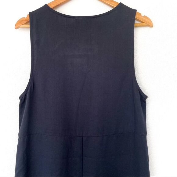 Vintage‎ Talbots Black Pullover Midi Dress Sleeveless Pinafore Size Small - Picture 5 of 11